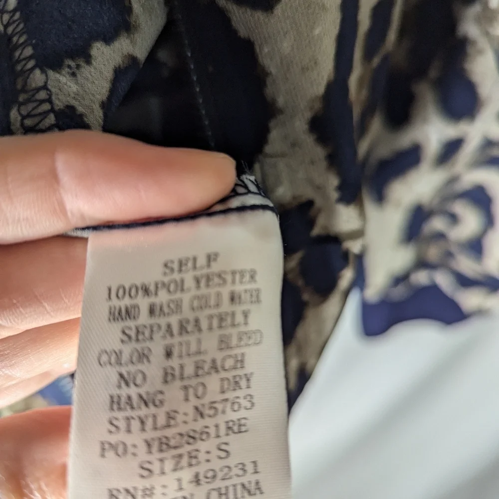 KORI AMERICA Jacket Women's Small Cheetah Print Full Zip Pockets Lightweight Top